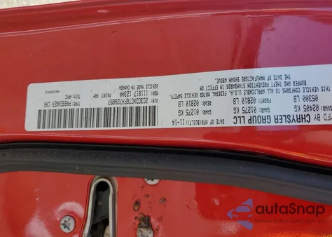 2015 Dodge Charger R/T z USA, uszkodzony, nr VIN 2C3CDXCT6FH728897